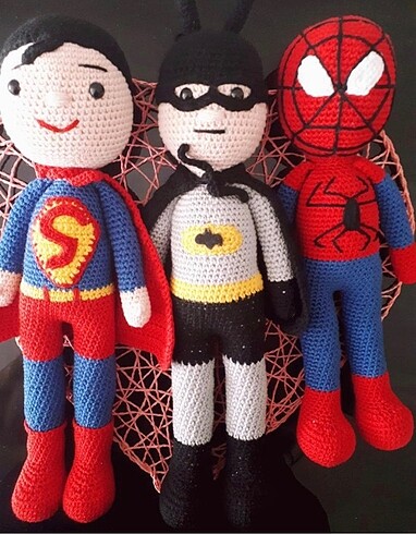 Amigurumi kahramanlar oyuncağı yeni örüldü.ADET FİYATIDIR.