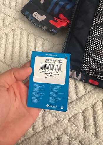 Columbia Mavi Erkek  çocuk Kayak Tulumu Fermuarlı - Görsel 6