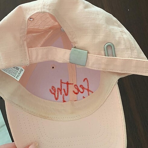 Beden pembe Renk Bershka Sloganlı Cap Şapka