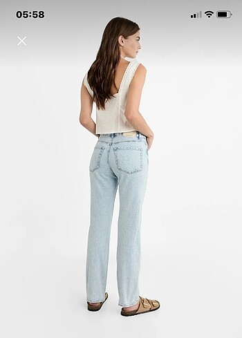 l Beden Stradivarius D98 Straight Fit Vintage Jean