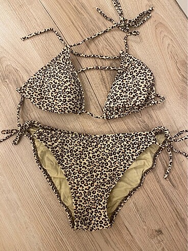 Leopar bikini takım