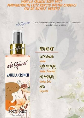 Beden Renk Eda Taşpınar Vanilla Crunch Kadın Vücut Spreyi