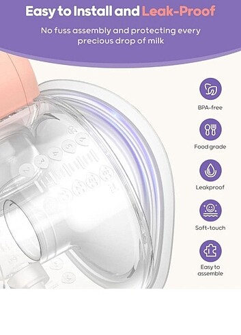 xl Beden beyaz Renk Nuliie ym 8806 marka 2li giyilebilir göğüs pompası 