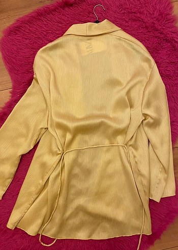 m Beden Zara gold kimono