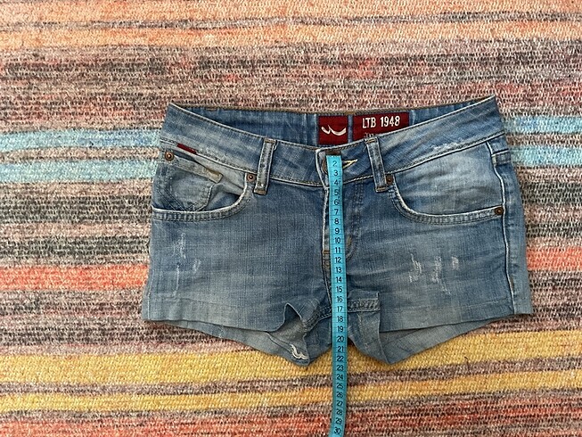 xs Beden mavi Renk y2k vintage mini sort