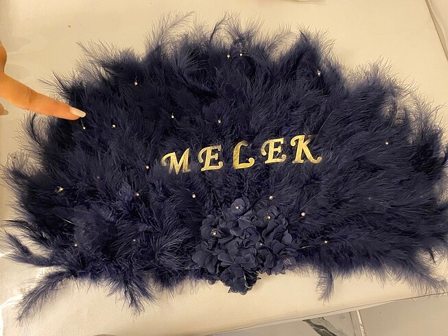 Kına gecesi yelpaze ve el mendili