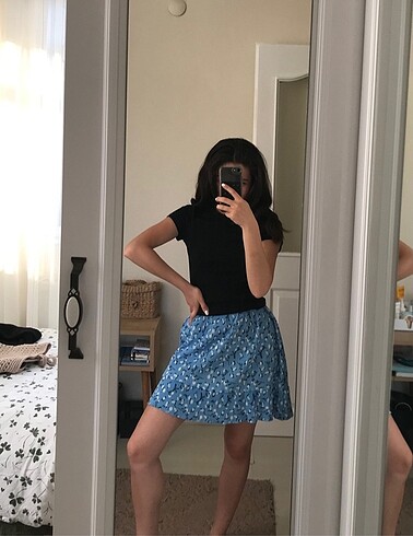 Koton Koton Çicekli Kısa Etek