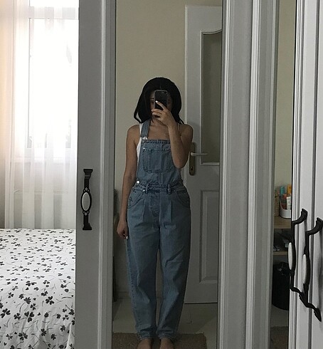 xs Beden mavi Renk Pullandbear Kot Tulum