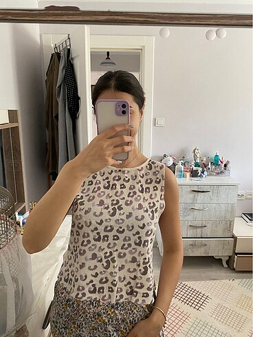 Zara desenli crop