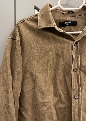 MAVİ Kahverengi Düğmeli Kahverengi Keten Erkek Gömlek - Görsel 2
