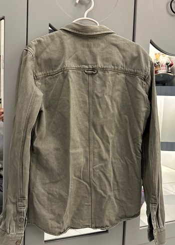 MAVİ Erkek Haki Düğmeli Erkek Keten Gömlek - Görsel 4