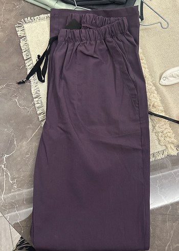 Mor V Yaka Hemşire/Doktor Scrubs Forma Önlük - Görsel 6