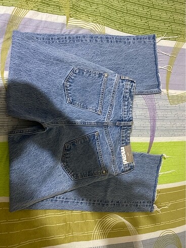 28 Beden Mavi straight pantolon
