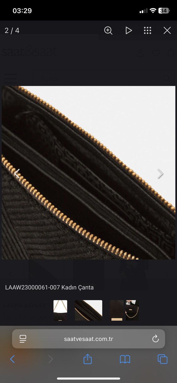 Siyah Zincir Askılı Kadın Çanta - Görsel 4