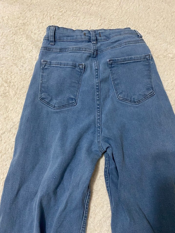 Mavi Rahat Kesim Kadın Denim Pantolon - Görsel 2