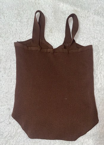 Kahverengi Örme Askılı Kadın büstiyer - Görsel 2