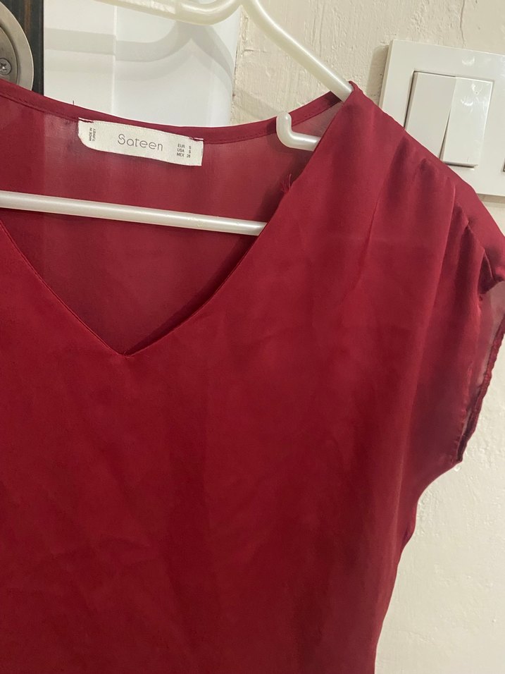 Saten bluz - Görsel 2