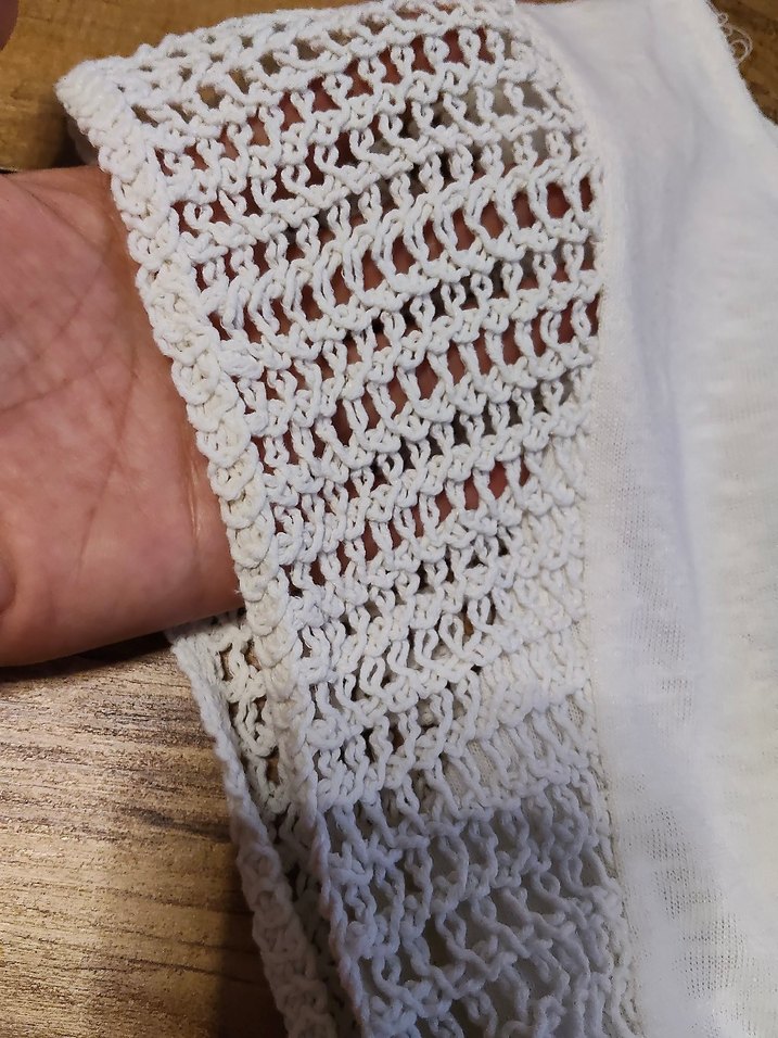 Bohem Örgü Kadın Beyaz Bluz - Görsel 2