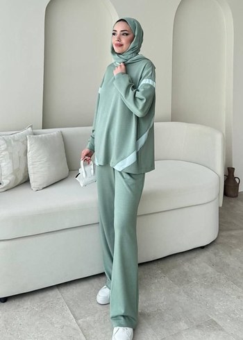 Pastel Yeşil Kadın Günlük Takım - Görsel 2