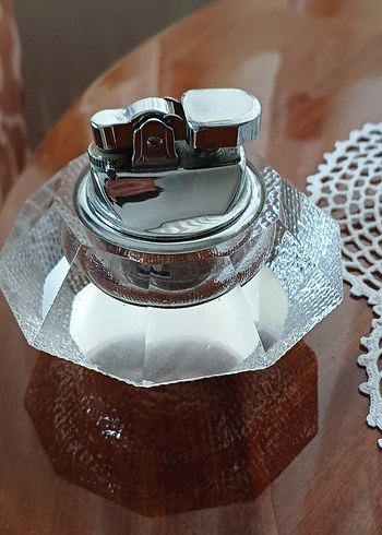 Beden gri Renk Gri Kristal Masaüstü Çakmak