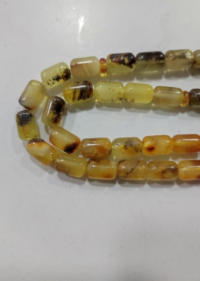 Toprak fosilli kaya damla kehribar 17 gr - Görsel 5