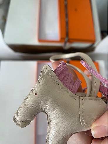 Beden ten rengi Renk Hermes Rodeo Bag Charm Çanta Süsü At