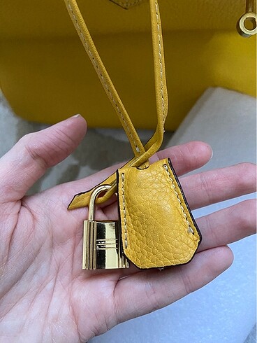  Beden sarı Renk Hermes Birkin Hakiki Deri