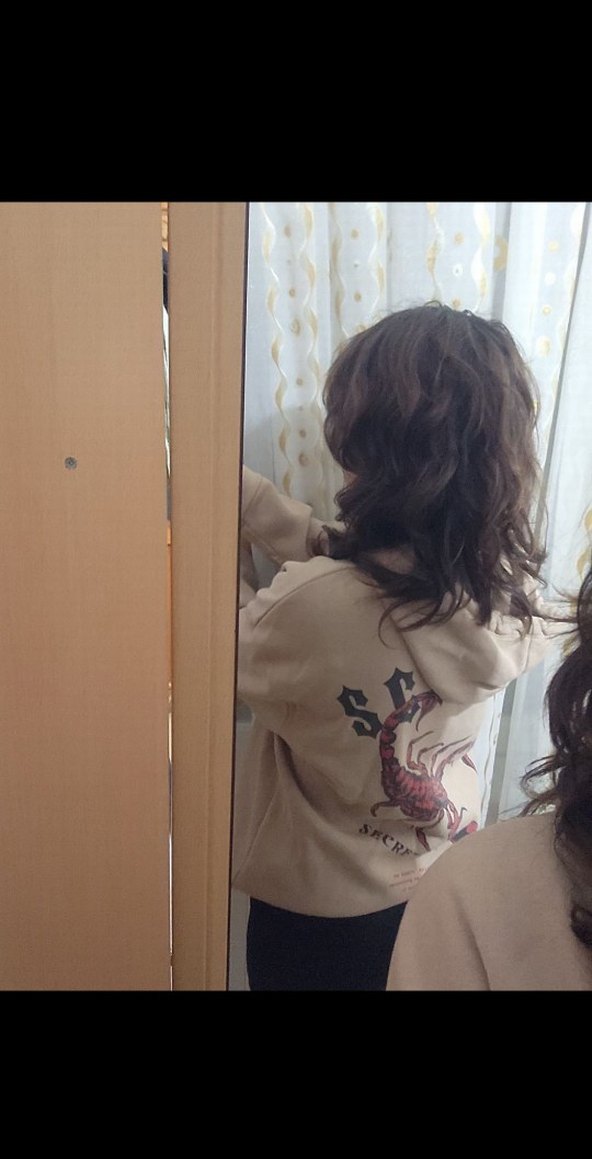 Kapüşonlu Kadın Sweatshirt Camel Renk - Görsel 2