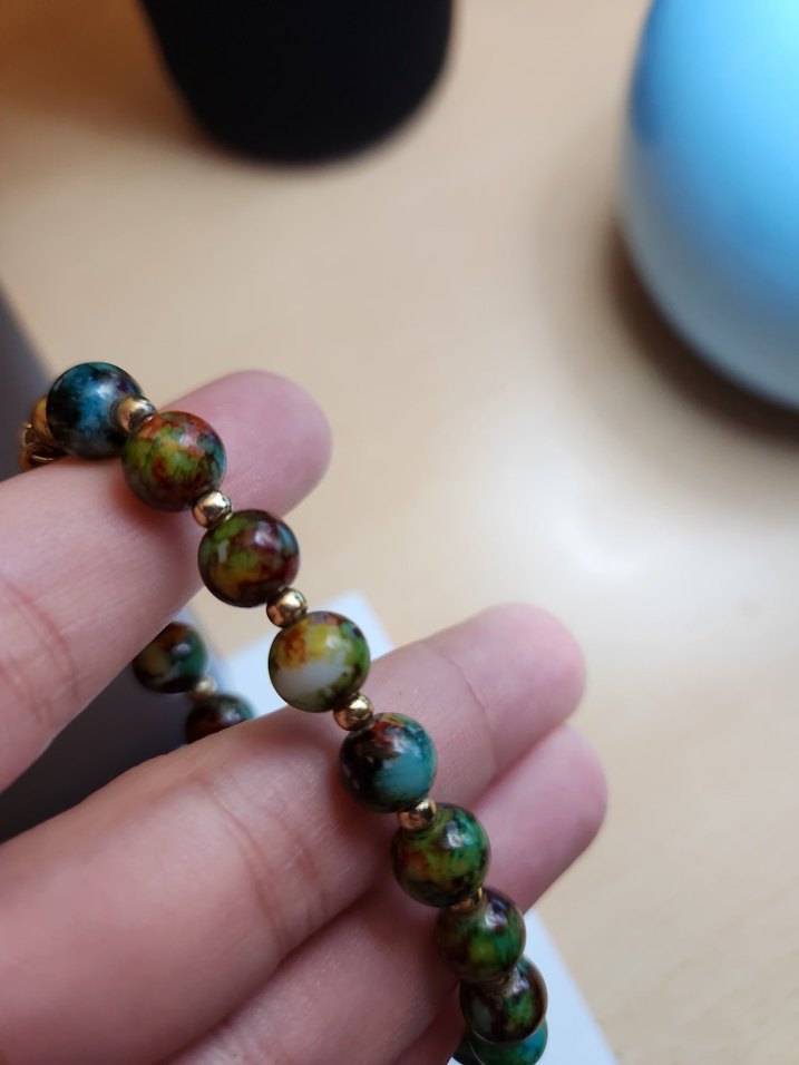 Zümrüt Boncuklu Bileklik - Görsel 2