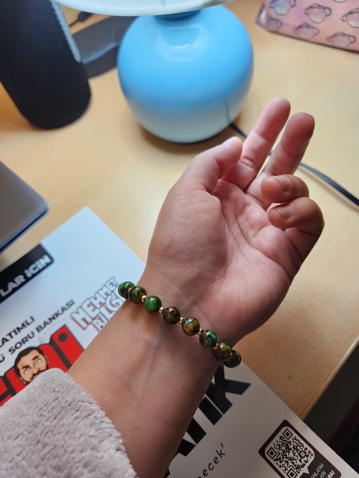 Zümrüt Boncuklu Bileklik - Görsel 5
