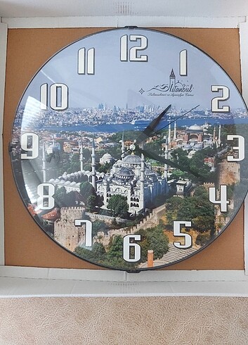 İstanbul Manzaralı Duvar Saati