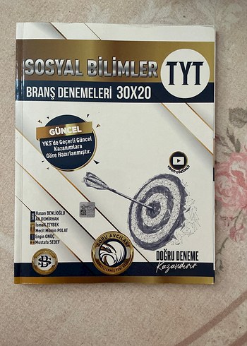 Bilgi sarmal TYT Sosyal Bilimler Branş Denemeleri Kitabı