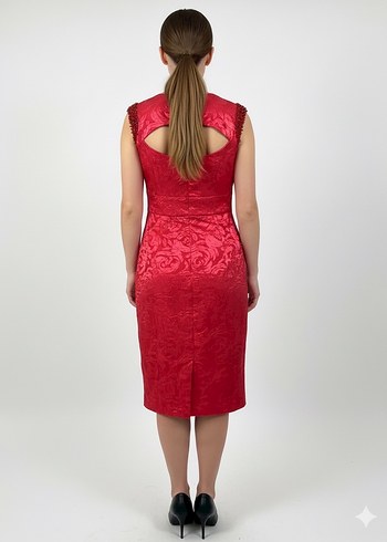 KADIN MİDİ BOY ELBİSE - Görsel 4