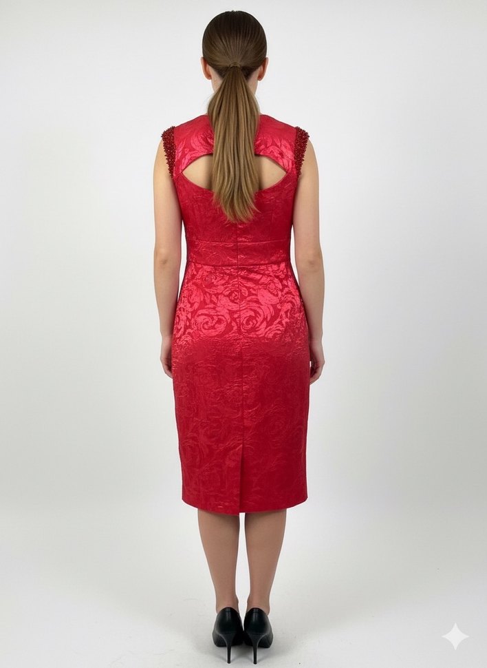 KADIN MİDİ BOY ELBİSE - Görsel 4