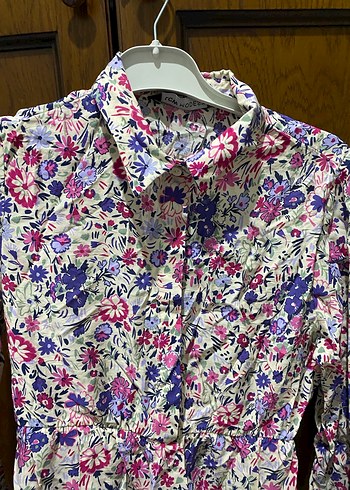 Çiçek Desenli Uzun Bohem Elbise - Görsel 2