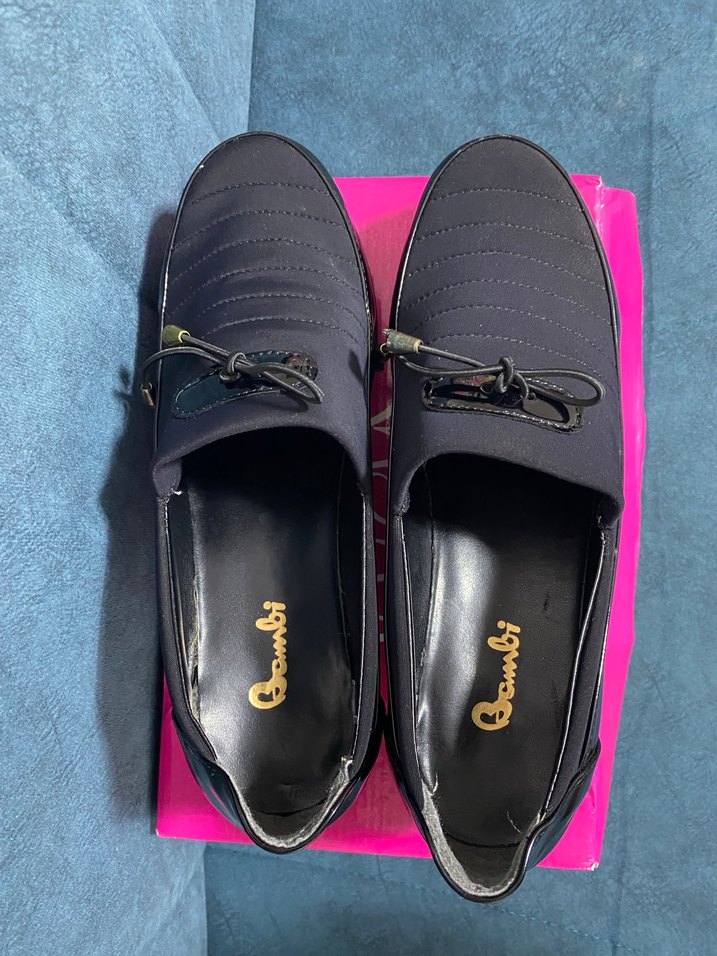 Kadın Siyah Lastik Platform Topuklu Klasik Ayakkabı - Görsel 2