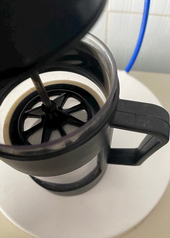 Siyah Cam French Press Kahve Makinesi - Görsel 3