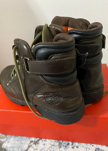 Kahverengi Deri Erkek Biker Bot - Görsel 5