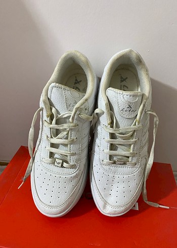 Beyaz Kadın Spor Ayakkabı Stiletto Topuklu - Görsel 3