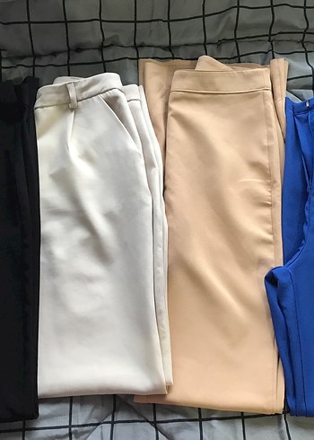 Bej Kadın Normal Kesim Kumaş Pantolon