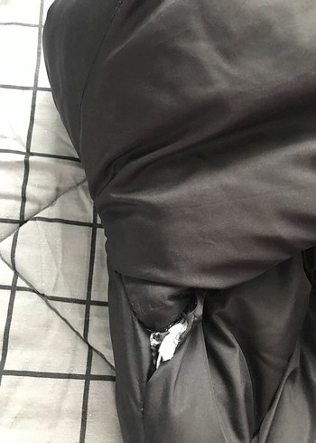 Siyah Kadın Midi Kış Montu, Fermuarlı - Görsel 3