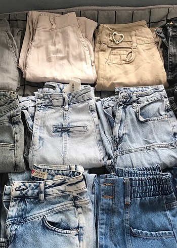 Gri Rahat Kesim Kadın Midi Kot Pantolon - Görsel 2