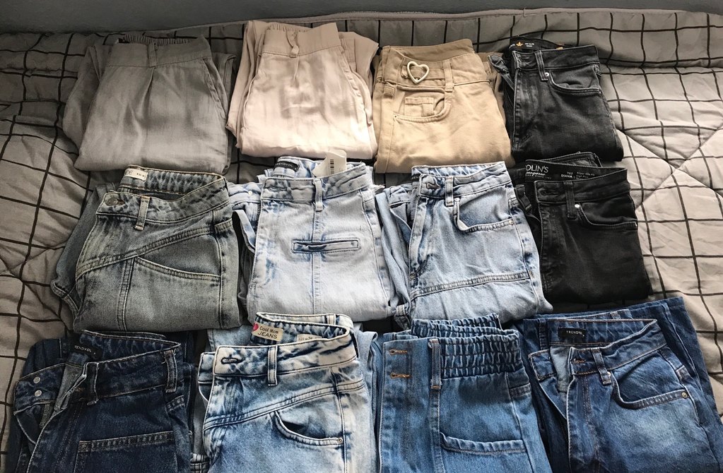 Gri Rahat Kesim Kadın Midi Kot Pantolon - Görsel 2