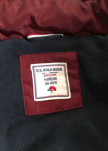 Bordo Kapüşonlu Çocuk Mont - Görsel 2