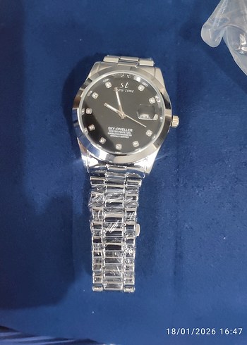 Parlak Altın Erkek Kol Saati - Görsel 7