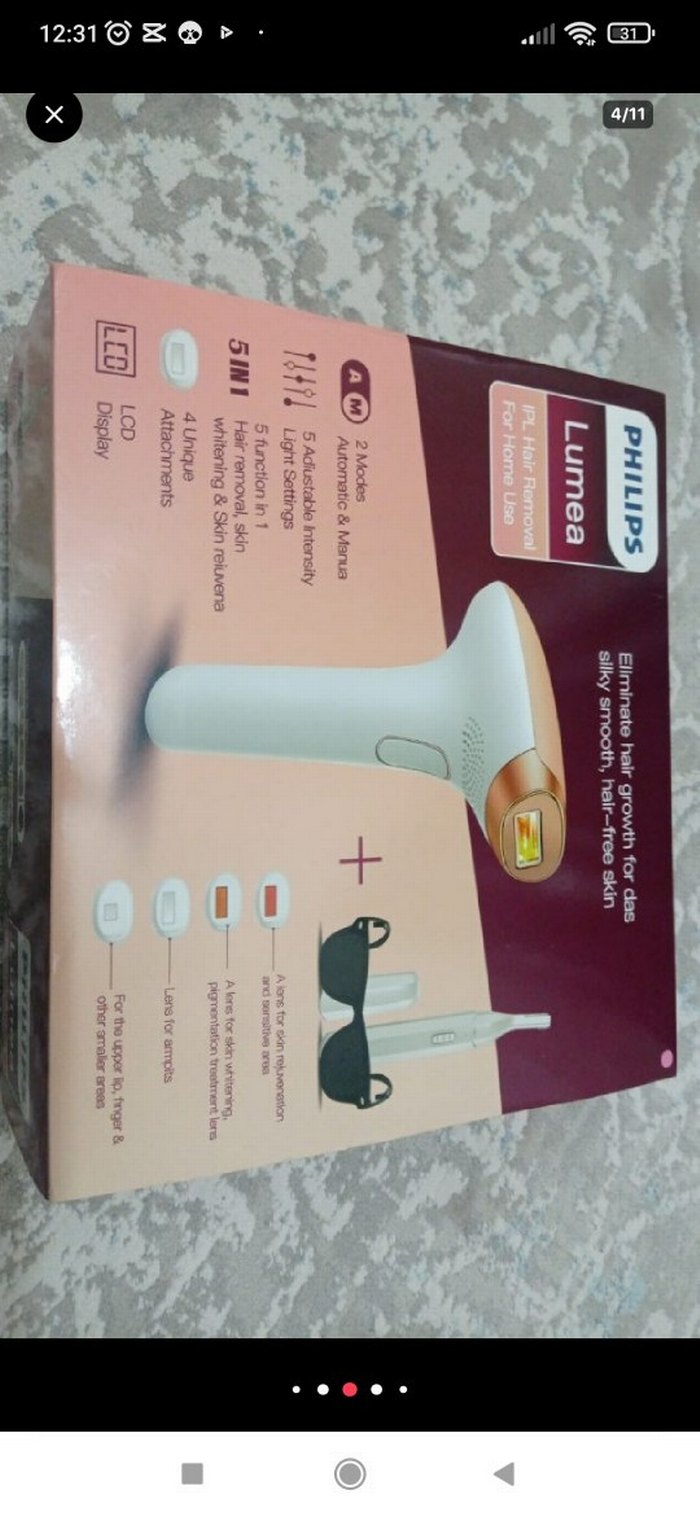 Philips Lumea IPL Lazer Epilasyon Cihazı Bej - Görsel 2