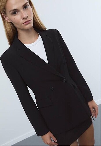 Stradivarius Stradivarius Siyah Blazer Ceket