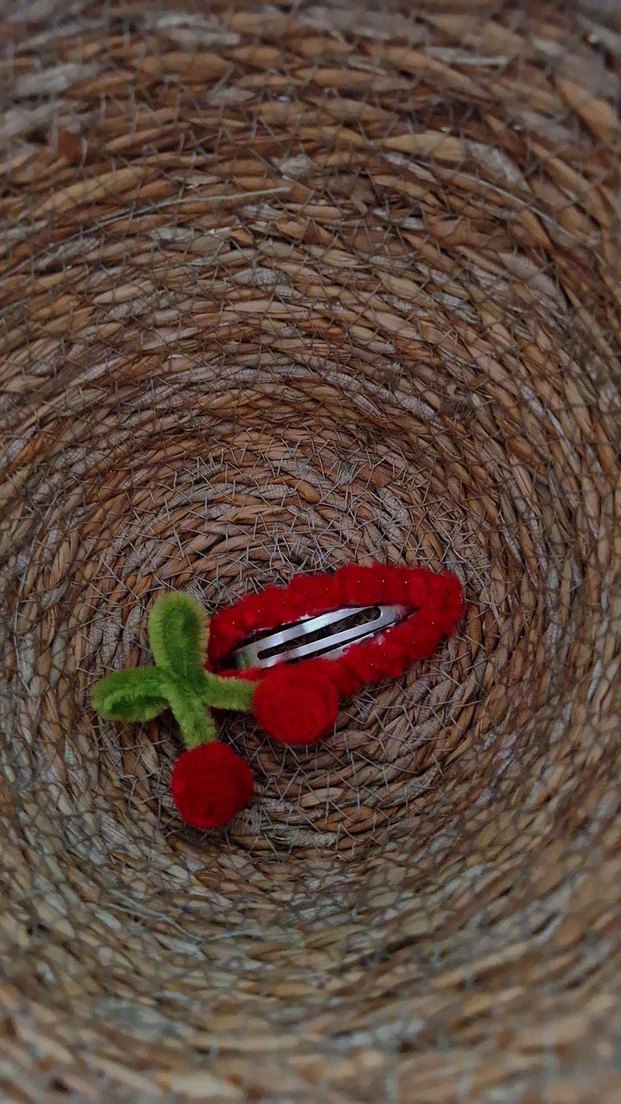 Kiraz Figürlü Çocuk Toka - Görsel 2