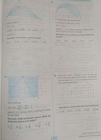  Beden Pegem TG denemesi gy gk 4 5 6 