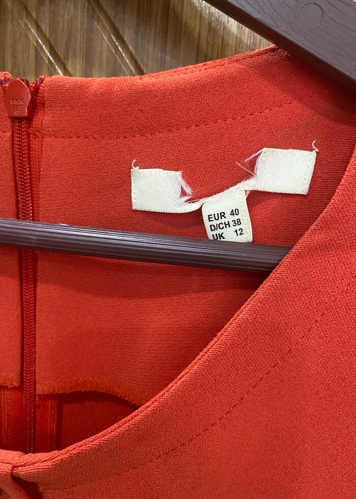 Oranj renk 40 beden elbise - Görsel 3